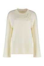 Load image into Gallery viewer, Sweater with a round neck in wool and cashmere
