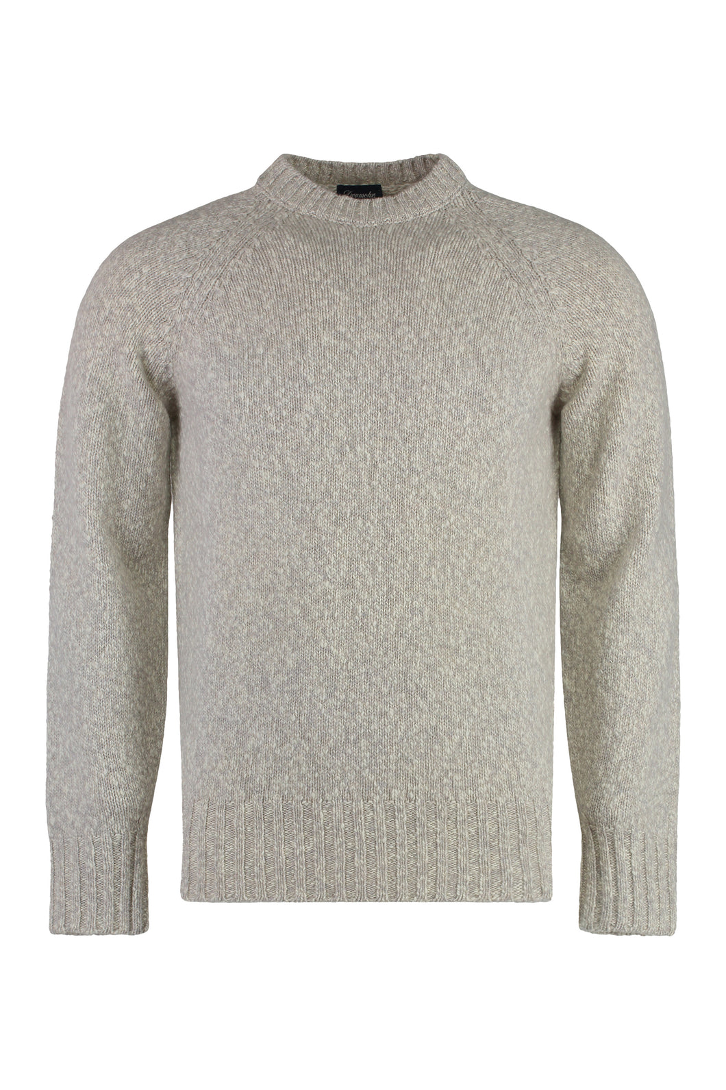 Crew-neck wool sweater