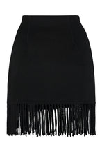 Load image into Gallery viewer, Leak wool mini skirt
