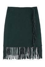 Load image into Gallery viewer, Leak wool mini skirt
