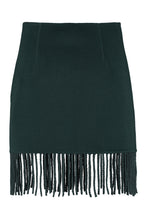 Load image into Gallery viewer, Leak wool mini skirt

