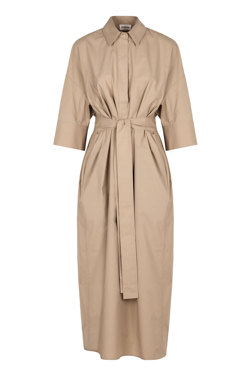 Belted cotton dress