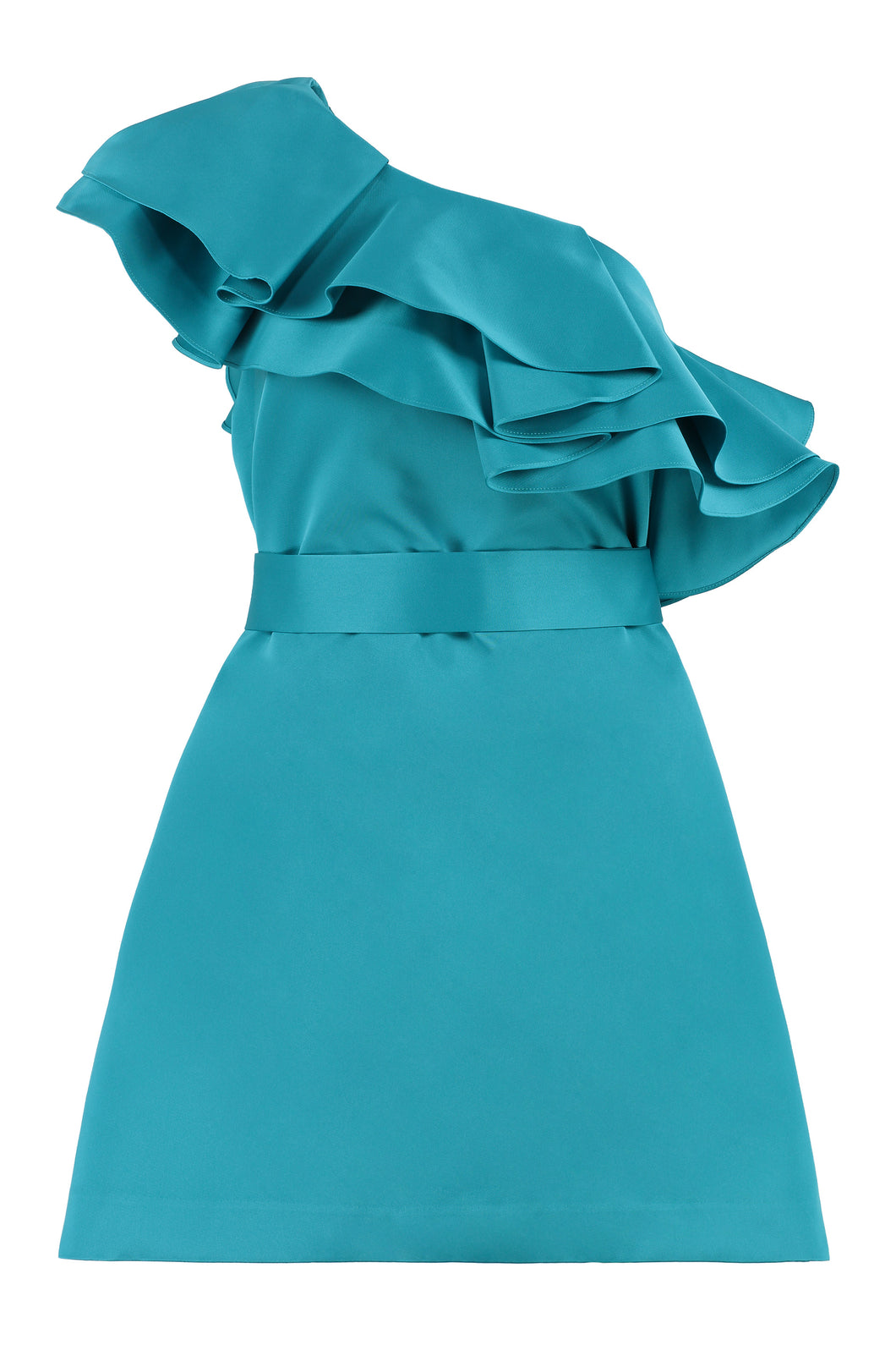 Ruffled one-shoulder dress