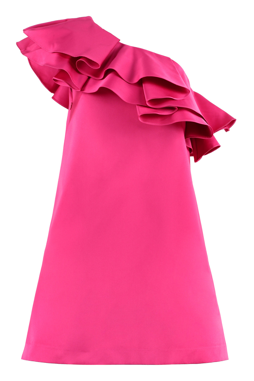 Ruffled one-shoulder dress