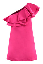 Load image into Gallery viewer, Ruffled one-shoulder dress
