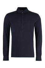 Load image into Gallery viewer, Long sleeve cotton-piqué polo shirt
