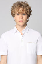 Load image into Gallery viewer, Short sleeve cotton pique polo shirt
