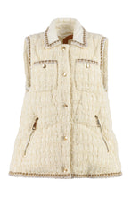 Load image into Gallery viewer, Sleeveless wool blend down jacket
