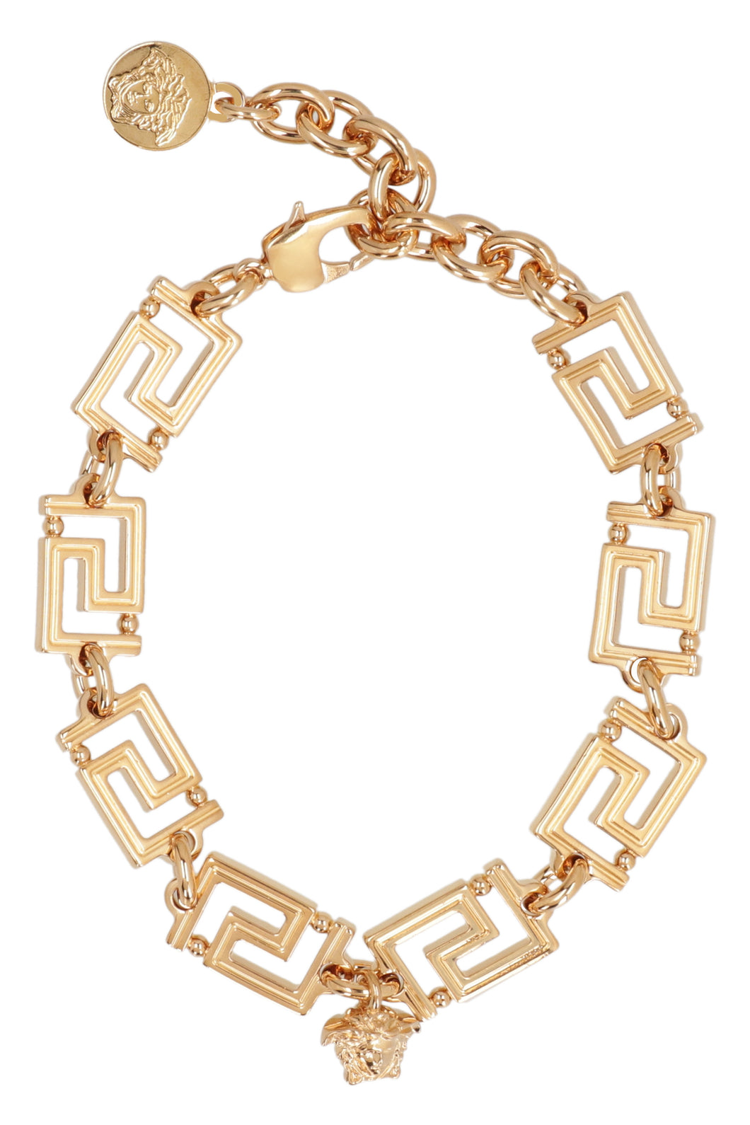 Twisted groumette steel chain bracelet