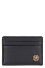 Load image into Gallery viewer, Medusa Biggie logo detail leather card holder

