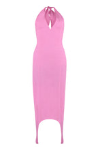 Load image into Gallery viewer, Neck-strap crepe dress
