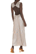 Load image into Gallery viewer, Lurex knitted dress with multicolor pattern
