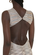 Load image into Gallery viewer, Lurex knitted dress with multicolor pattern

