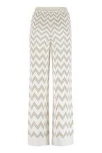 Load image into Gallery viewer, Chevron motif knitted palazzo trousers
