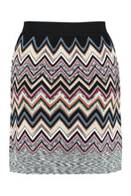 Load image into Gallery viewer, Chevron knit miniskirt
