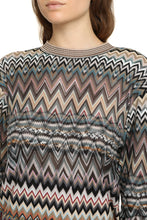 Load image into Gallery viewer, Chevron motif sweater
