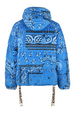 Load image into Gallery viewer, Puff Bandana Corduroy hooded down jacket
