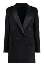 Load image into Gallery viewer, Emiro double-breasted camel-wool blazer
