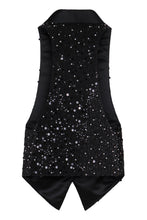 Load image into Gallery viewer, Black gilet in georgette
