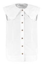 Load image into Gallery viewer, Maxi collar cotton shirt
