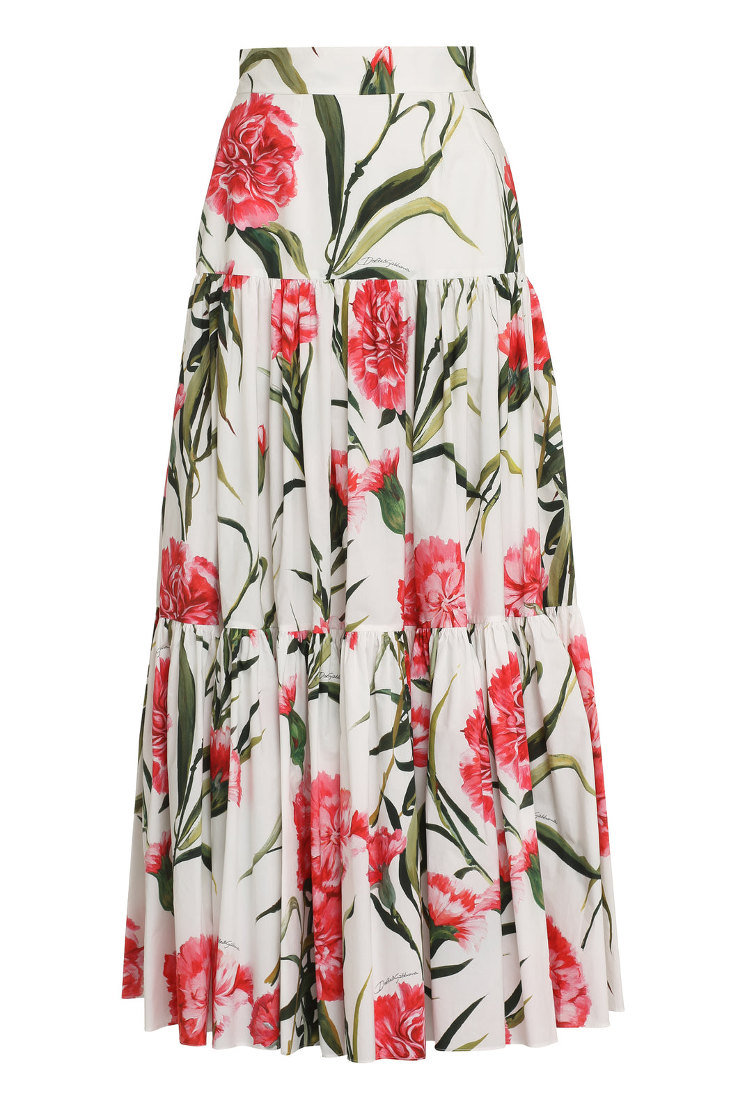 Floral print maxi skirt