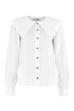 Load image into Gallery viewer, Maxi collar cotton shirt
