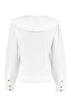 Load image into Gallery viewer, Maxi collar cotton shirt
