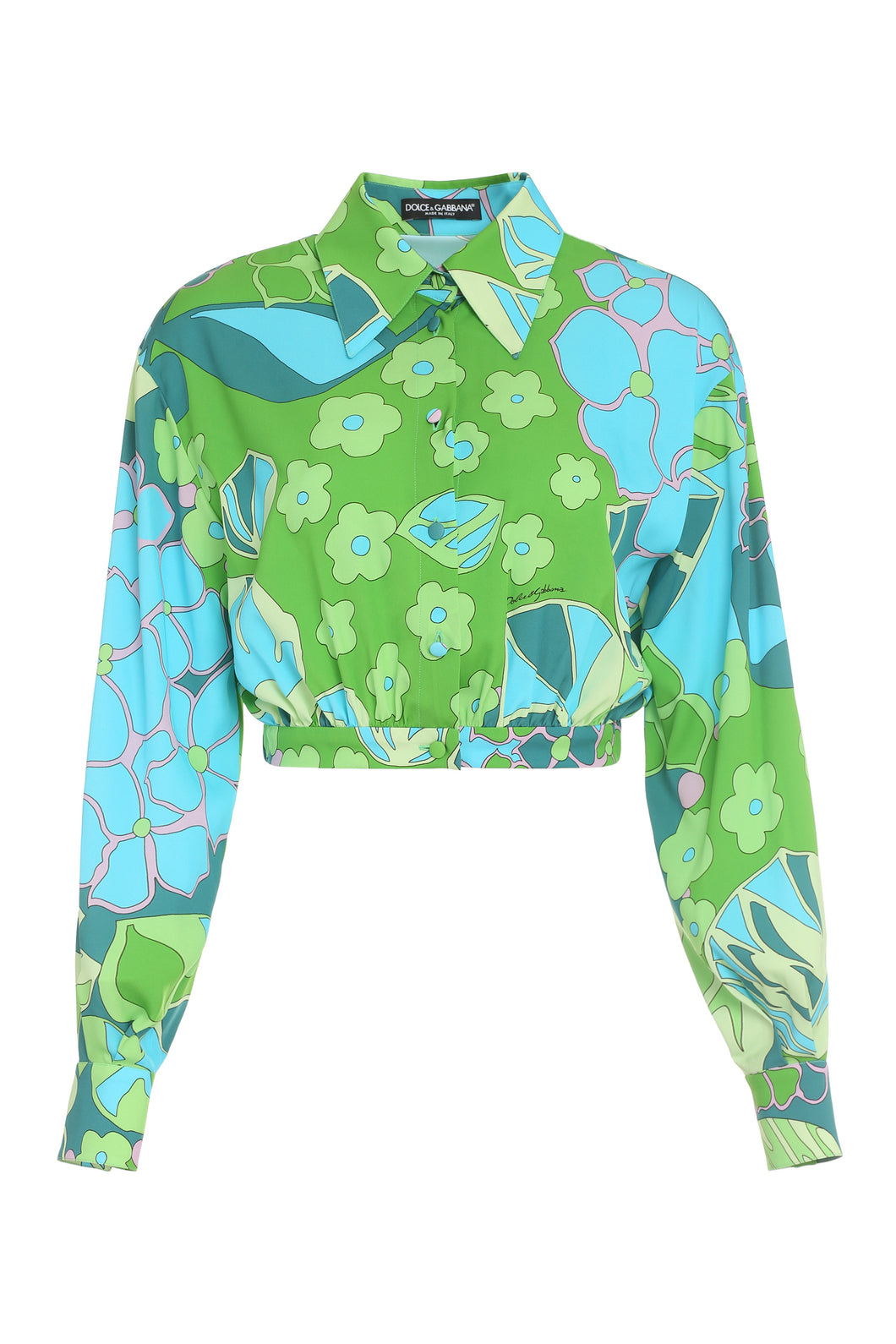 Printed silk shirt