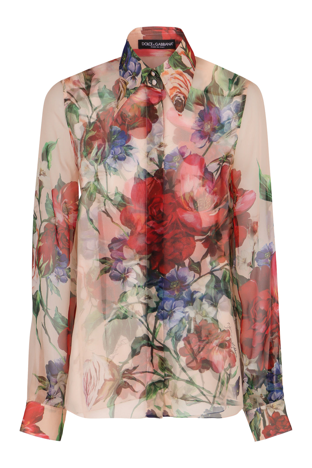 Printed silk shirt