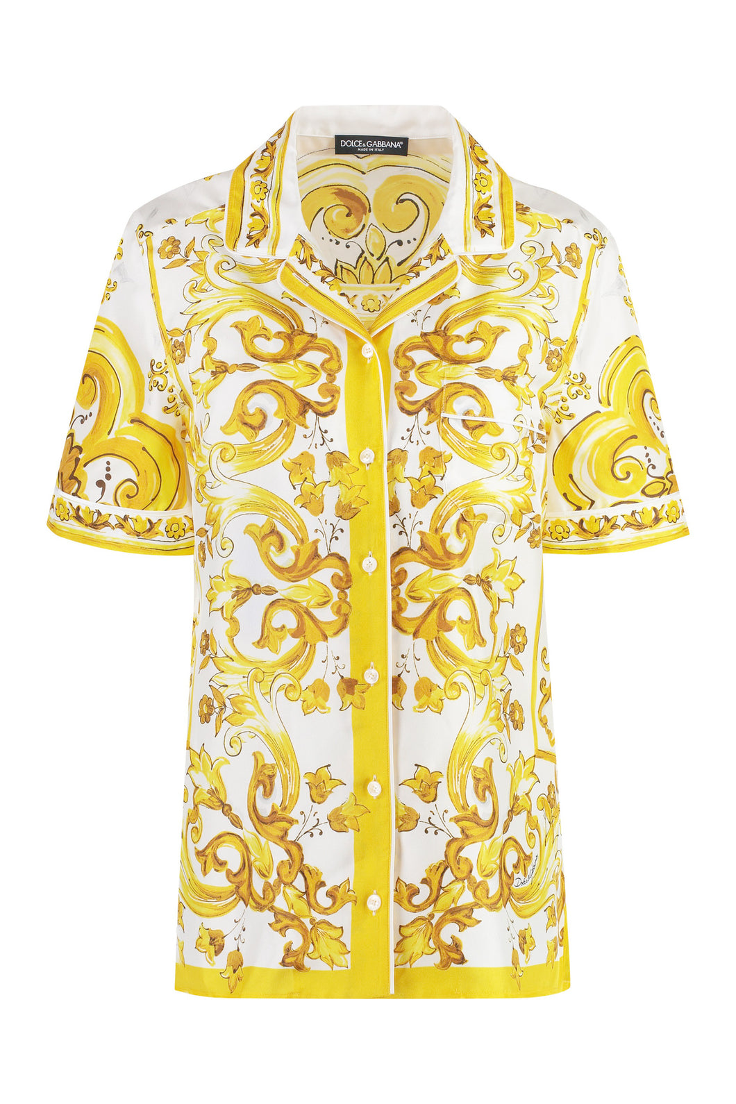 Printed silk shirt