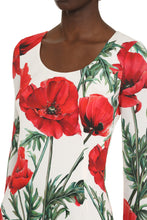 Load image into Gallery viewer, Floral print silk sheath-dress
