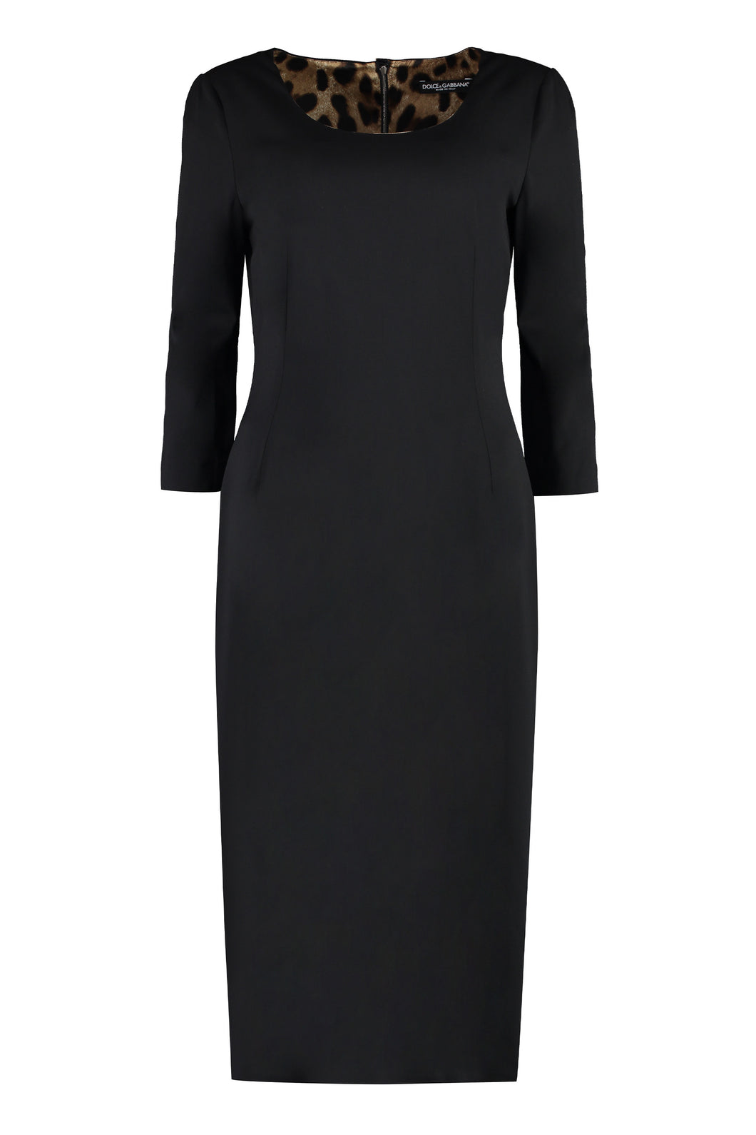 Virgin wool midi dress