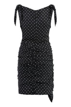 Load image into Gallery viewer, Polka-dot print silk mini dress
