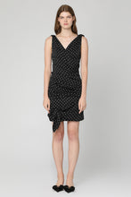 Load image into Gallery viewer, Polka-dot print silk mini dress
