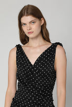 Load image into Gallery viewer, Polka-dot print silk mini dress
