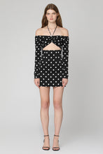 Load image into Gallery viewer, Polka-dot print silk mini dress
