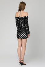 Load image into Gallery viewer, Polka-dot print silk mini dress
