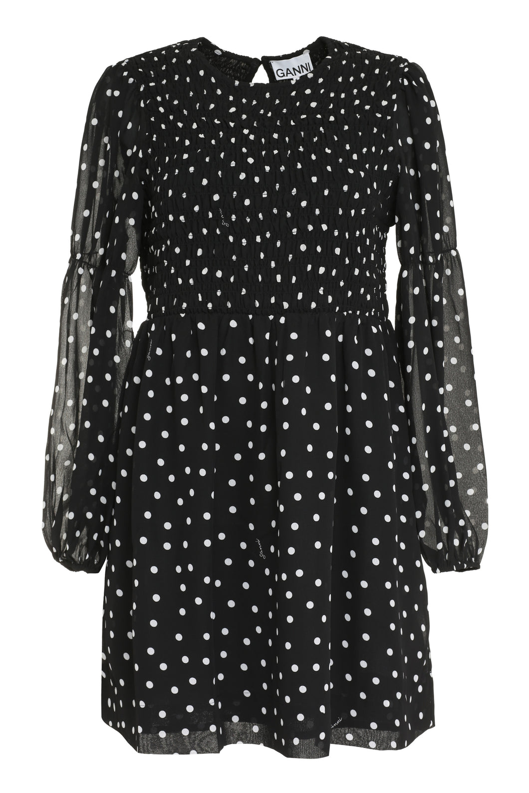 Polka-dot mini-dress