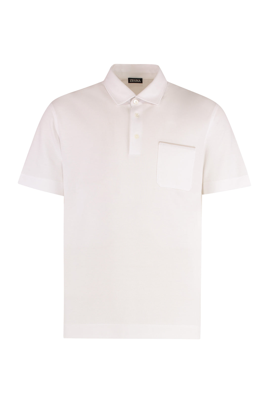 Cotton-piqué polo shirt