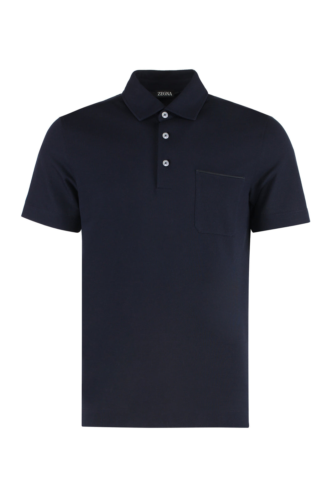 Cotton-piqué polo shirt