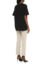Load image into Gallery viewer, Stretch viscose trousers with flared hem

