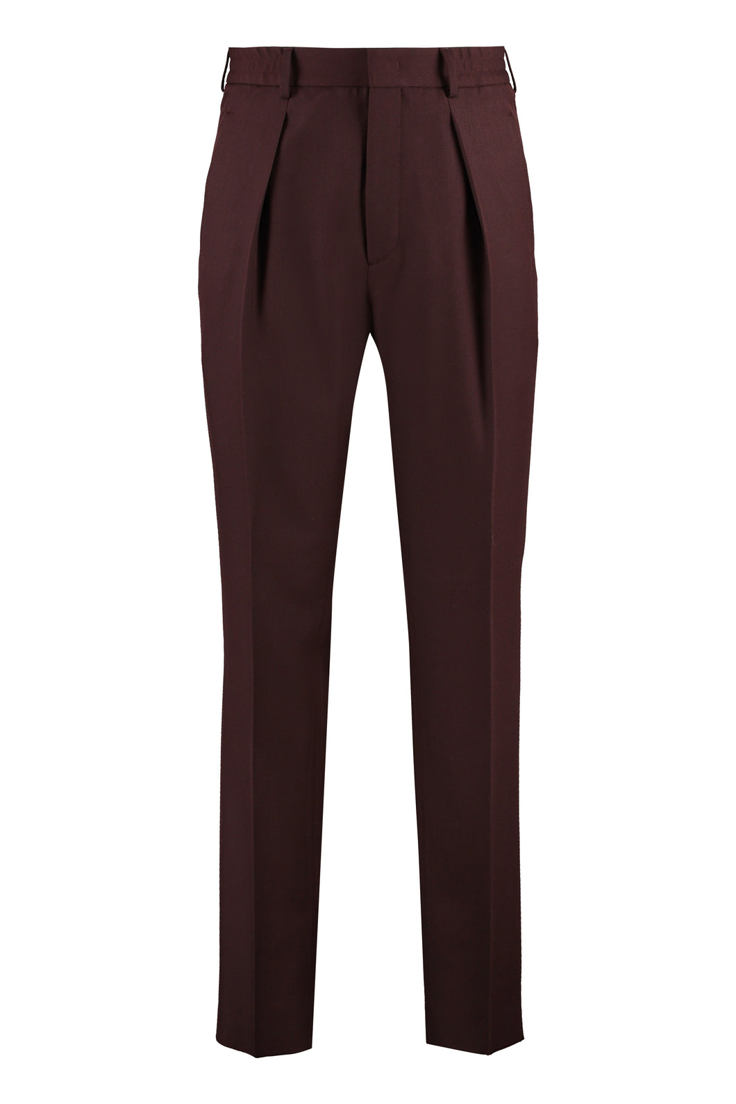 Wool blend trousers