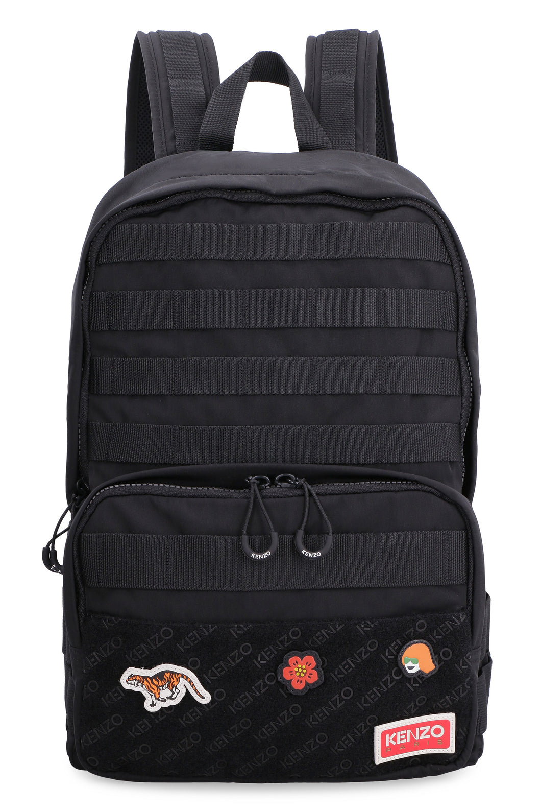 Logo detail nylon backpack