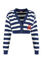 Load image into Gallery viewer, Logo detail cotton cardigan
