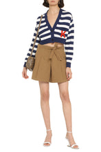 Load image into Gallery viewer, Logo detail cotton cardigan
