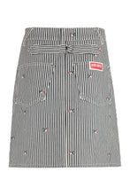 Load image into Gallery viewer, Striped denim mini skirt

