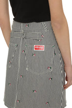 Load image into Gallery viewer, Striped denim mini skirt
