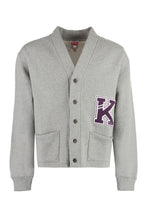 Load image into Gallery viewer, Logo detail cotton cardigan

