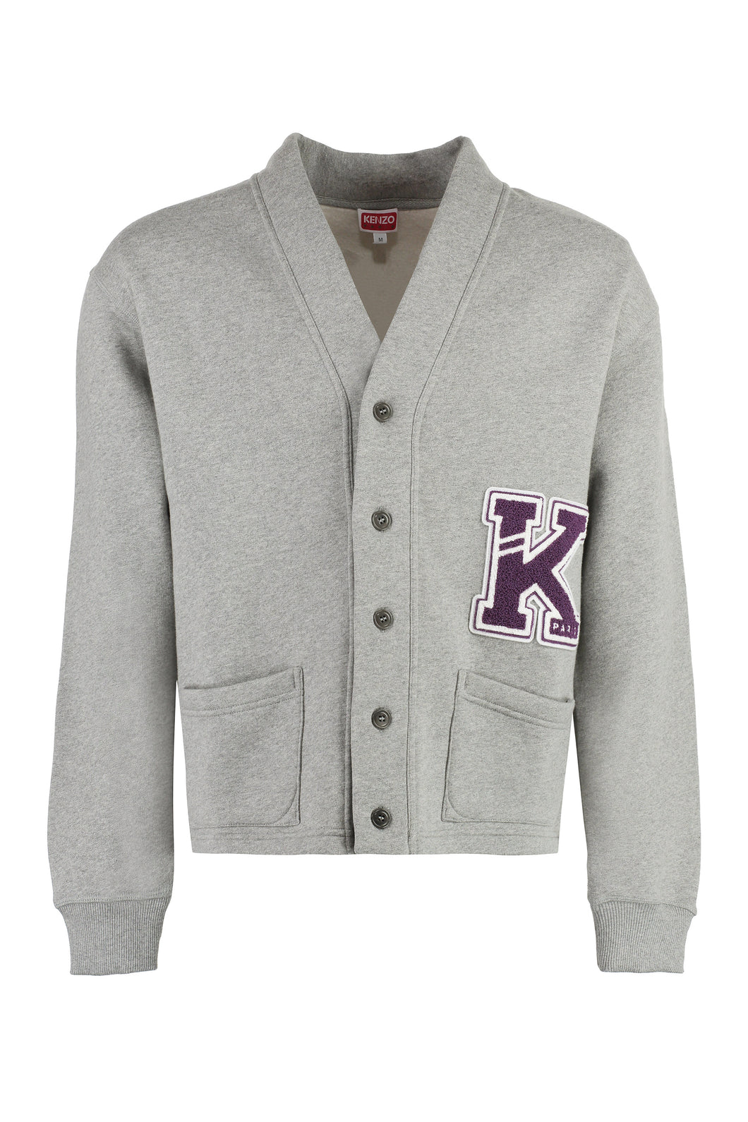Logo detail cotton cardigan