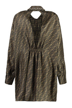 Load image into Gallery viewer, Printed silk shirtdress

